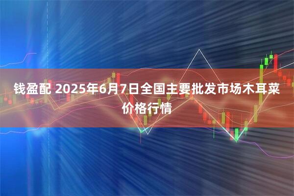 钱盈配 2025年6月7日全国主要批发市场木耳菜价格行情