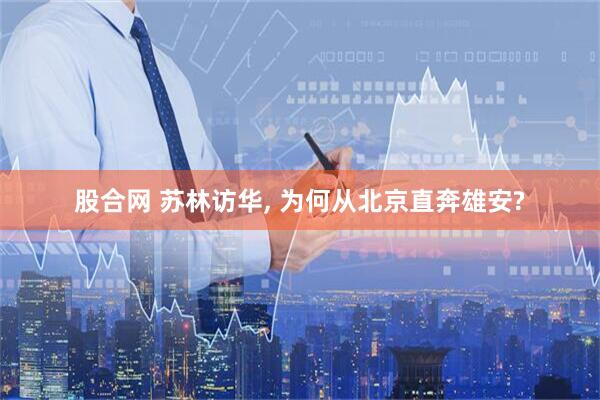 股合网 苏林访华, 为何从北京直奔雄安?
